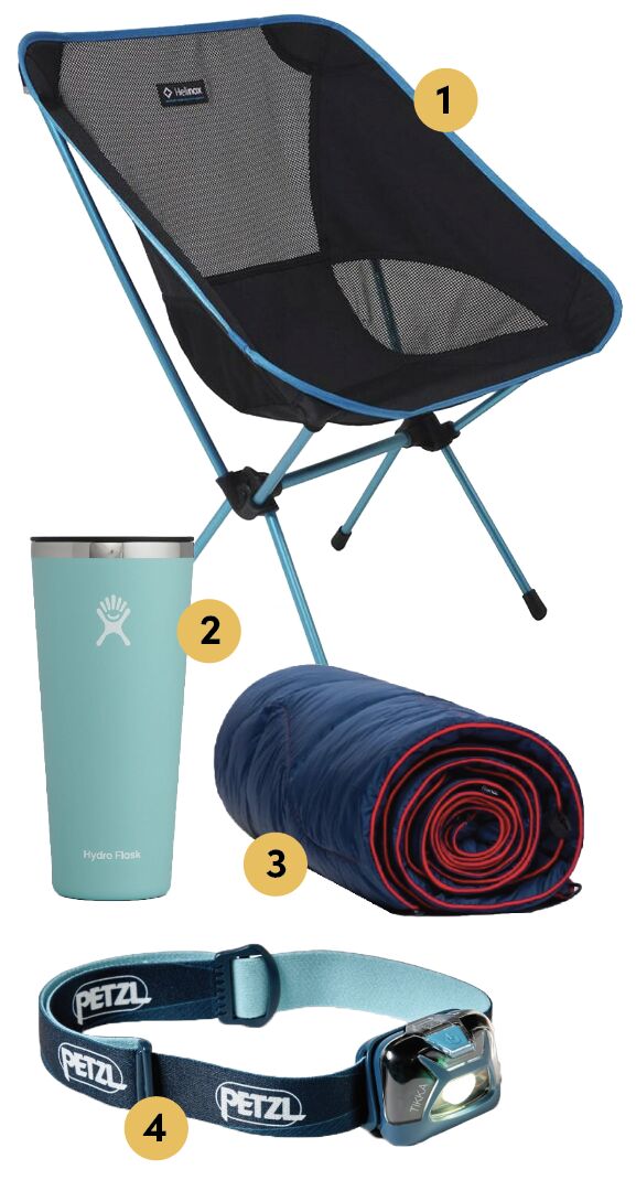 kit camping items